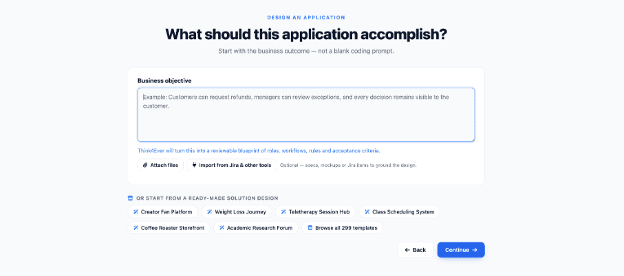 Define application objective
