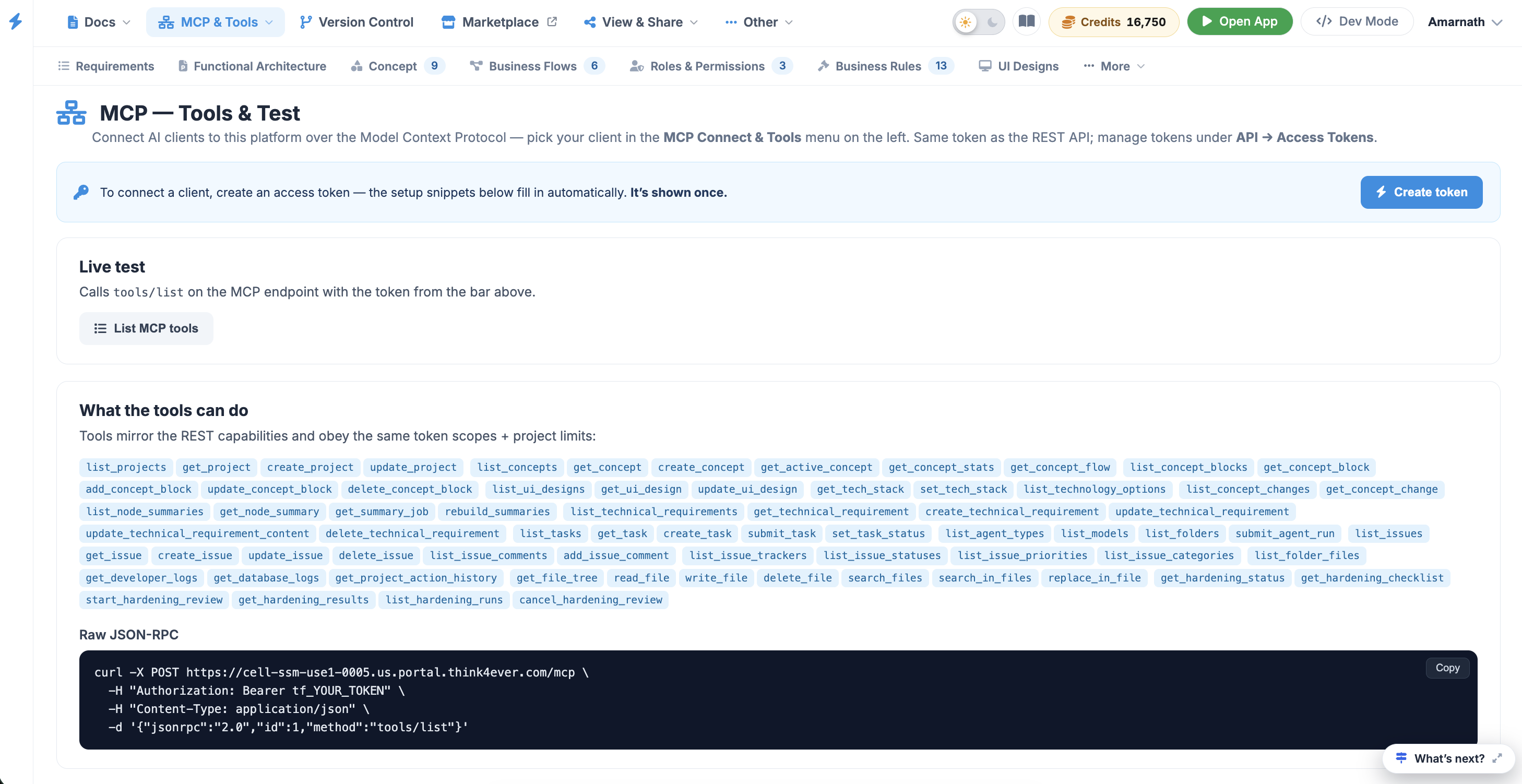 MCP Tools & Test