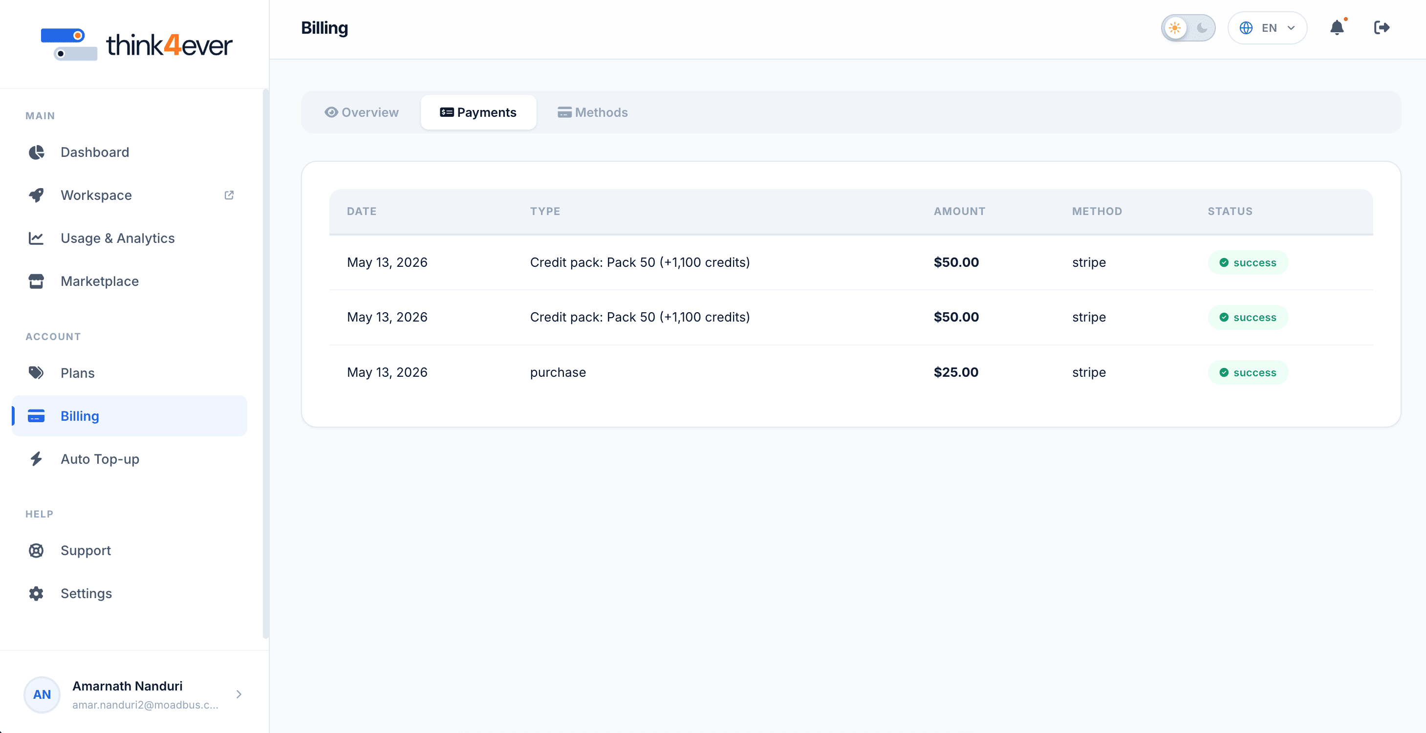 Payments