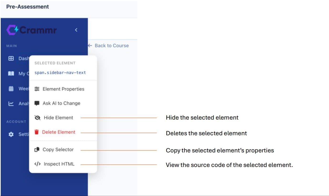 Settings page preview