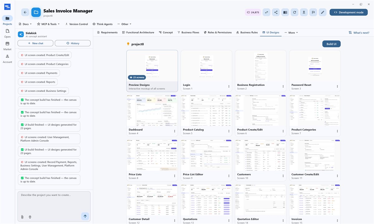 UI designs